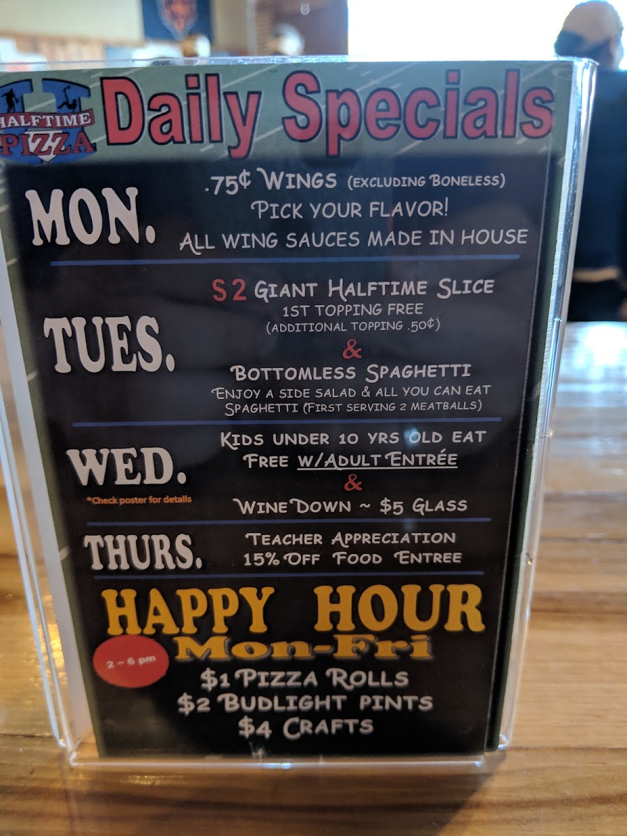 Halftime Pizza Menu - Image 5